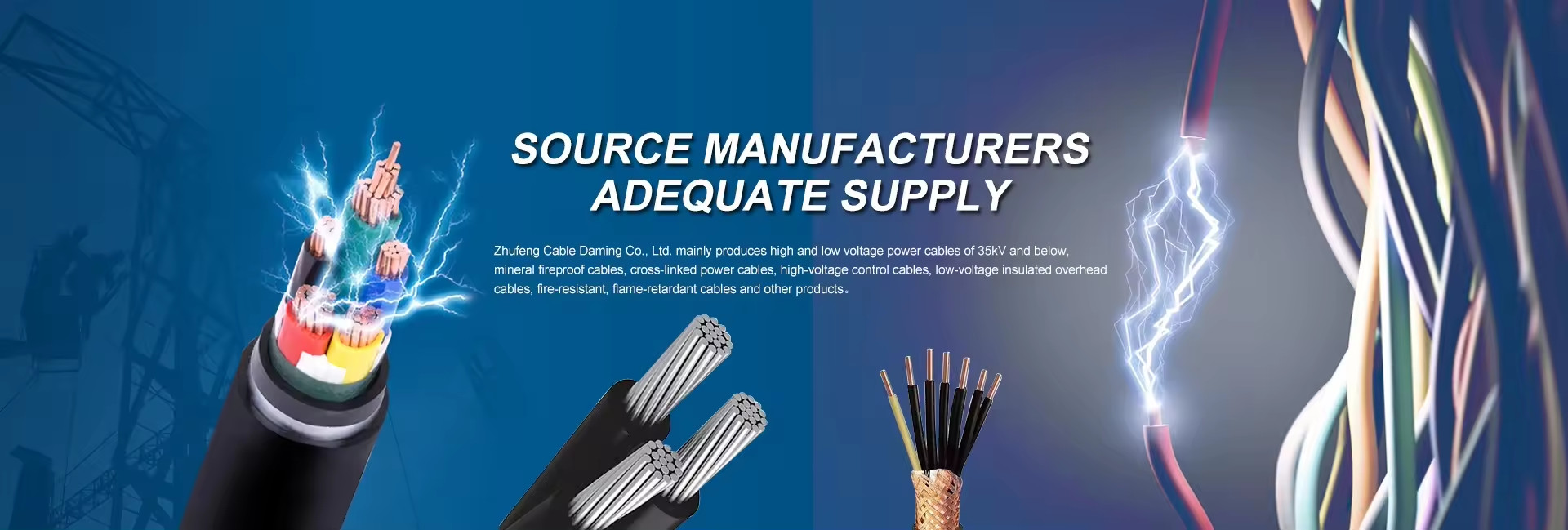 calidad Cable de energía eléctrica fábrica